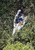 Crashed plane found in Hokkaido