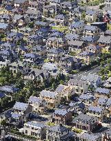 Solar roof panels in Japan's Gunma Prefecture