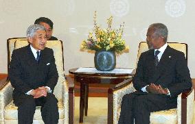 U.N. chief Annan meets Emperor Akihito