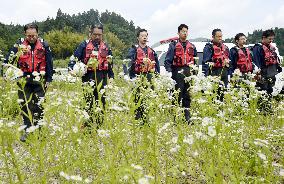 Search for missing in Kesennuma, Miyagi Pref.