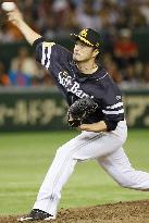 Terahara pitches, bats PL-leading Hawks past Giants