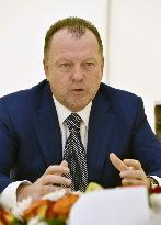 Judo federation head interviewed in Kazakhstan