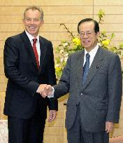 Blair expresses hope for agreeing on post-Kyoto outline at G-8