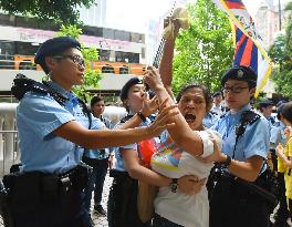 Pro-democracy protesters in Hong Kong