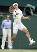 Nishikori faces off against Benneteau in Wimbledon 2nd round