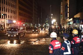 Road reopened after huge sinkhole in Fukuoka is filled with soil