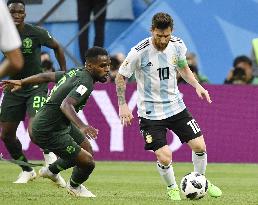 Football: Nigeria vs Argentina at World Cup