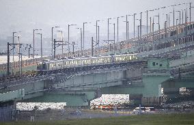 Railway services to typhoon-hit Kansai airport resume