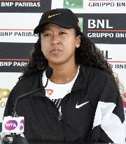 Tennis: Osaka's withdrawal from Italian Open