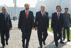 Memorial in Chile for Japan quake