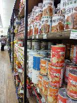 Canned foods occupy Tokyo store shelves before 4th anniv. of 2011 disaster