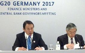 G-20 finance chiefs drop pledge to resist protectionism