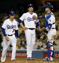 Baseball: Dodgers' Maeda lands on disabled list