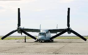 U.S. Osprey aircraft undamaged after emergency landing