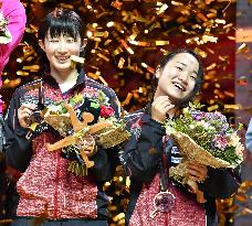 Table tennis women's doubles world bronze medalists