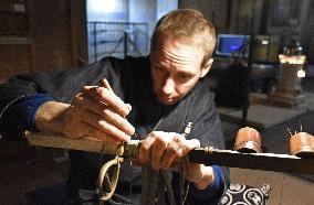 Swedish man preserving art of Japanese sword-crafting