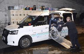 Wheelchair-accessible taxi