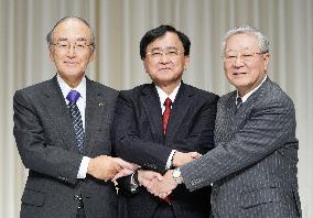 Chiefs of 3 major Japanese business lobbies