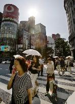 Mercury hits 39.5 C in Tokyo, all-time high