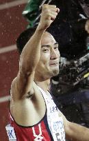 Tamesue wins bronze in world men's 400m hurdles
