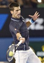 Djokovic wins 3rd round at Australian Open tennis