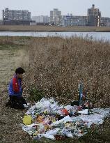 Man prays at site of boy's murder