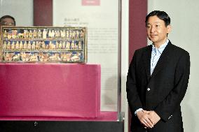 Crown prince visits British Museum Exhibition in Tokyo