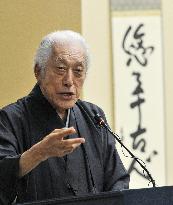 Tea master Sen Genshitsu gives lecture in China