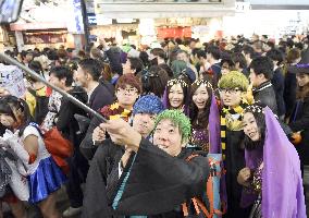 Halloween celebrations on Tokyo streets