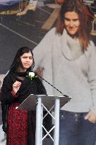 Malala Yousafzai attends memorial service for slain lawmaker