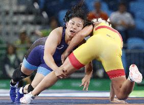 Olympics: Women's wrestling in action