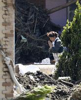 Aftermath of typhoon in northeastern Japan