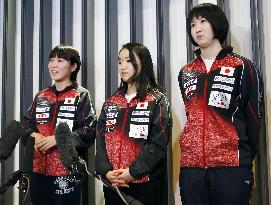 Table tennis: Japan's players leave for world c'ships in Germany