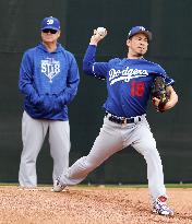 Baseball: Maeda at Dodgers spring training