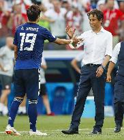 Football: Japan vs Poland at World Cup