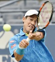 Nishikori crashes out in first round of U.S. Open
