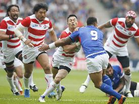 Japan keep quarterfinal dream alive with clinical win over Samoa