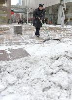 Snow in southwestern Japan