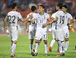 Soccer: Japan down Thais to post 1st win of final World Cup q'fying