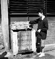 Garbage box in 1950s