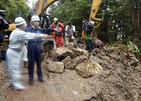 Torrential rain in southwestern Japan