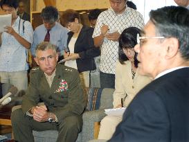 Okinawa gov. reiterates call to ground U.S. military flights