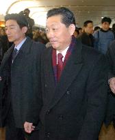 Chief North Korean delegate arrives at Beijing