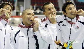 Japan wins men's 4x100-meter freestyle relay at Asian Games