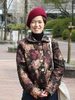 Young Japanese woman pursues career as world-class hat designer