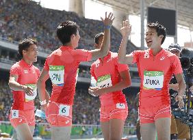 Japan advances to men's 400-meter relay track final