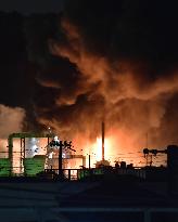 CORRECTED: Fire at oil refinery in western Japan
