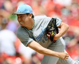 Baseball: Maeda impresses with bat and ball in Dodgers' victory