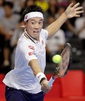 Tennis: Nishikori outclasses Sugita in Rakuten Open first round