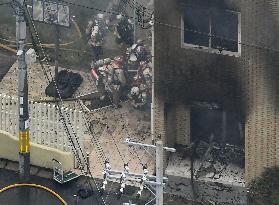 Fire at Kyoto animation studio